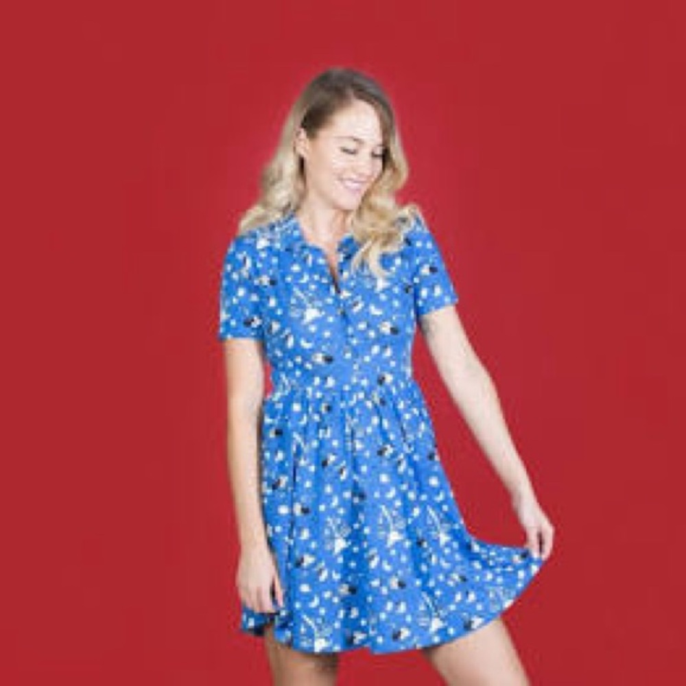 Cakeworthy Sorcerer Mickey Button-up Dress